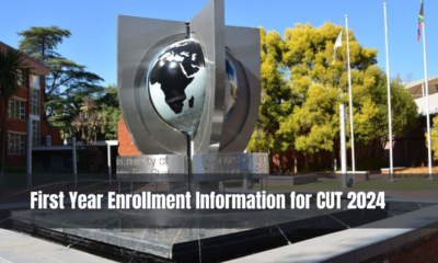 First Year Enrollment Information for CUT 2024