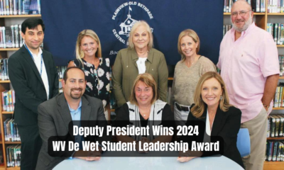 Deputy President Wins 2024 WV De Wet Student Leadership Award