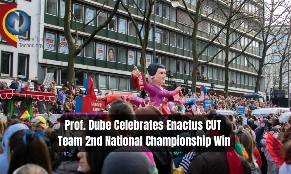 Prof. Dube Celebrates Enactus CUT Team 2nd National Championship Win