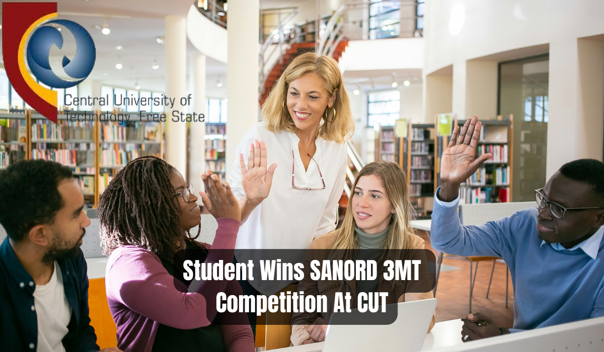 Student Wins SANORD 3MT Competition At CUT