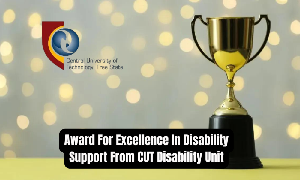 Award For Excellence In Disability Support From CUT Disability Unit