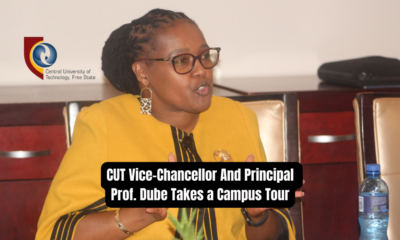 CUT Vice-Chancellor And Principal Prof. Dube Takes a Campus Tour