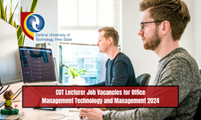 CUT Lecturer Job Vacancies for Office Management Technology and Management 2024